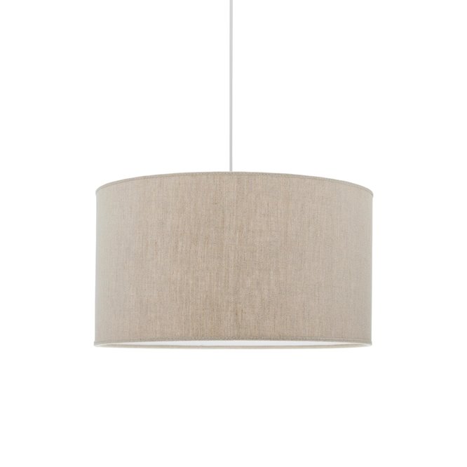 Duża beżowa lampa wisząca z abażurem Sara 55cm